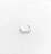 Piercing em Prata925 -  Fake com Zircônias Redondas - Imagem 1