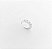 Piercing em Prata925 -  Fake com Zircônias Redondas - Imagem 2