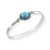 BRACELETE EM PRATA925  MEDIDA INTERNA PEDRA PÉROLA COM DETALHES DE CORDA E BOLINHAS EM VOLTA DA PEDRA - Imagem 4