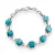 PULSEIRA EM PRATA925 DE PEDRA RETANGULAR - Imagem 1