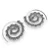 BRINCO EM PRATA925 - ESPIRAL BOHO C\ARABESCO - Imagem 2