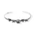 BRACELETE EM PRATA925 ENVELHECIDO COM ROSAS E FOLHA - Imagem 2