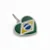 PINGENTE EM PRATA925 - LASER CORAÇÃO COM BANDEIRA DO BRASIL - Imagem 2