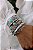 BRACELETE EM PRATA925 - ENVELHECIDO BOHO COM PEDRA NATURAL OVAL - Imagem 3
