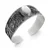 BRACELETE EM PRATA925 - ENVELHECIDO BOHO COM PEDRA NATURAL OVAL - Imagem 2