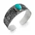 BRACELETE EM PRATA925 - ENVELHECIDO BOHO COM PEDRA NATURAL OVAL - Imagem 1