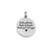 PINGENTE EM PRATA925 ENVELHECIDO LASER COM FRASE - Imagem 1