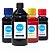 Kit 4 Tintas para Canon G7010 Black 500ml Coloridas 100ml Koga - Imagem 1