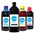 Kit 4 Tintas para Canon G6010 Black 1 Litro Coloridas 500ml Koga - Imagem 1