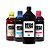 Kit 4 Tintas para Canon GM2010 Black 1 Litro Coloridas 500ml Mega Tank - Imagem 1