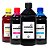 Kit 4 Tintas para Epson EcoTank L375 CMYK 500ml Corante MetaInk - Imagem 1