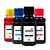 Kit 4 Tintas para Epson EcoTank L1300 CMYK 100ml Corante MetaInk - Imagem 1