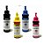 KIT TINTA REFIL BULK INK HP VIVERA CORANTE CMYK 100ML P.C - Imagem 1