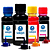 Kit 4 Tintas Epson L15160 Black Pigmentada Coloridas Corante 100ml Valejet - Imagem 1