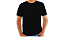 Camiseta preta de Poliéster para Sublimação Gola Redonda Adulto G - Imagem 1
