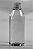 Frasco Transparente Cristal com Tampa Amarela 250ml - Imagem 1