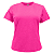 Camiseta Baby Look Pink 100% Poliéster para Sublimação Manga Curta Gola V Feminina M - Imagem 1
