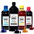 Kit 4 Tintas L200 | L355 para Epson ATON Black 1 Litro Coloridas 500ml - Imagem 1