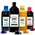 Kit 4 Tintas Sublimatica para Epson Bulk Ink ATON Black 1 litro Cyan Magenta Yellow 500ml - Imagem 1