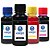 Kit 4 Tintas Cartucho Canon PG145 | CL146 CMYK 100ml Valejet - Imagem 1