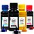 Kit 4 Tintas para Epson Universal CMYK 100ml Pigmentada Aton - Imagem 1