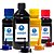 Kit 4 Tintas L355 para Epson Black 500ml Coloridas 100ml Pigmentada Valejet - Imagem 1
