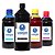 Kit 4 Tintas L555 para Epson Bulk Ink Black 1 Litro Coloridas 500ml Valejet - Imagem 1