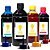 Kit 4 Tintas para Epson L200 | L355 Crie Sempre CMYK 500ml Corante - Imagem 1