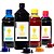 Kit 4 Tintas para Epson L455 Crie Sempre Black 1 Litro Coloridas 500ml Corante - Imagem 1