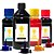 Kit 4 Tintas para Epson L575 Premium Crie Sempre Black 500ml Coloridas 100ml Corante - Imagem 1