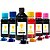 Kit 6 Tintas para Epson L1300 Premium Crie Sempre Black 500ml Coloridas 100ml Corante - Imagem 1