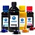 Kit 4 Tintas para Epson L575 Pigmentada Black 500ml Coloridas 100ml Valejet - Imagem 1