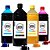 Kit 4 Tintas para Epson L575 Ecotank CMYK Aton Pigmentada 1 Litro - Imagem 1