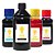 Kit 4 Tintas para Cartucho HP 60 | 60XL Black 500ml Coloridas 100ml Crie Sempre - Imagem 1