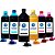 Kit 6 Tintas L800 para Epson Bulk Ink CMYK 1 Litro Pigmentada Valejet - Imagem 1