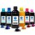 Kit 6 Tintas L800 para Epson Bulk Ink CMYK 500ml Pigmentada Valejet - Imagem 1