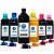 Kit 6 Tintas para Epson L800 Black 1 Litro Coloridas 500ml Pigmentada Valejet - Imagem 1