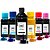 Kit 6 Tintas para Epson L800 Black 500ml Color 100ml Pigmentada Aton - Imagem 1