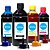 Kit 4 Tintas para Impressora Epson L375 CMYK Corante 500ml Koga - Imagem 1