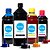 Kit 4 Tintas para Epson L380 Black 1 Litro Color 500ml Corante Koga - Imagem 1