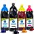 Kit 4 Tintas Bulk Ink para Epson L495 CMYK 2 Litros Corante Valejet - Imagem 1