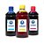 Kit 3 Tintas para HP GT52 | 5822 Coloridas 500ml Corante Valejet - Imagem 1
