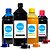 Kit 4 Tintas para Epson Bulk Ink Sublimática T664 Black 1 Litro e Coloridas 500ml Koga - Imagem 1