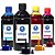 Kit 4 Tintas para Epson 504 | T504 Valejet Black Pigmentada | Coloridas Corante 500ml - Imagem 1