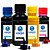 Kit 4 Tintas para Epson 504 | T504 Valejet Black Pigmentada 200ml | Coloridas Corante 100ml - Imagem 1