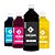 Kit 4 Tintas para Epson L375 Pigmentada Black 1 Litro e Coloridas 500 ml Bulk Ink Ink Tank - Imagem 1