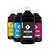 Kit 4 Tintas para Epson L3110 Black Pigmentada e Coloridas Corante Bulk Ink 500 ml - Ink Tank - Imagem 1