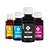 Kit 4 Tintas para Epson L4150 Black Pigmentada e Coloridas Corante Bulk Ink 100 ml - Ink Tank - Imagem 1