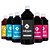 KIT 6 TintaS Corantes para Epson L800 Bulk Ink Black 1 Litro Coloridas + Light 500 ml - Ink Tank - Imagem 1