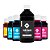 KIT 6 TintaS Corantes para Epson L1800 Bulk Ink Black 500 ml Coloridas + Light 100 ml - Ink Tank - Imagem 1